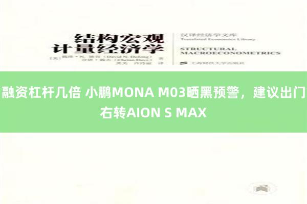 融资杠杆几倍 小鹏MONA M03晒黑预警，建议出门右转AION S MAX