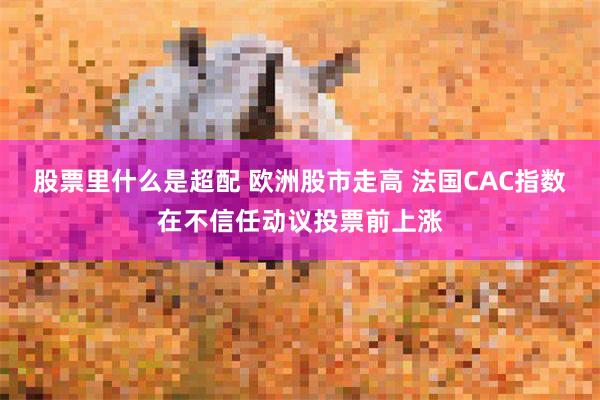 股票里什么是超配 欧洲股市走高 法国CAC指数在不信任动议投票前上涨